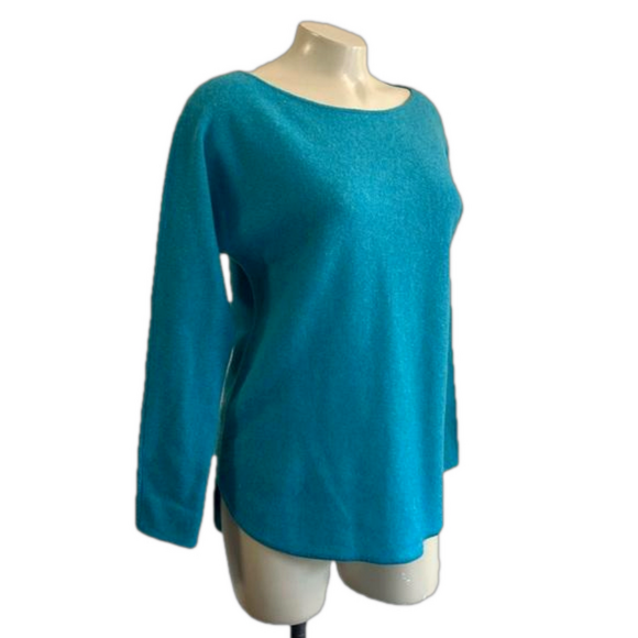 charter Club Luxury Sweaters - Charter Club Luxury 100% cashmere mint turquoise boxy sweater sz XS oversized